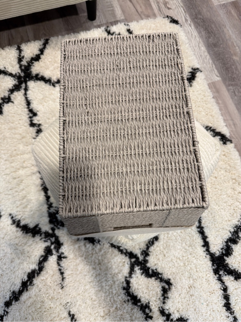 Large Woven Twisted Paper Rope Tapered Basket from the Brightroom - Picture 5 of 6